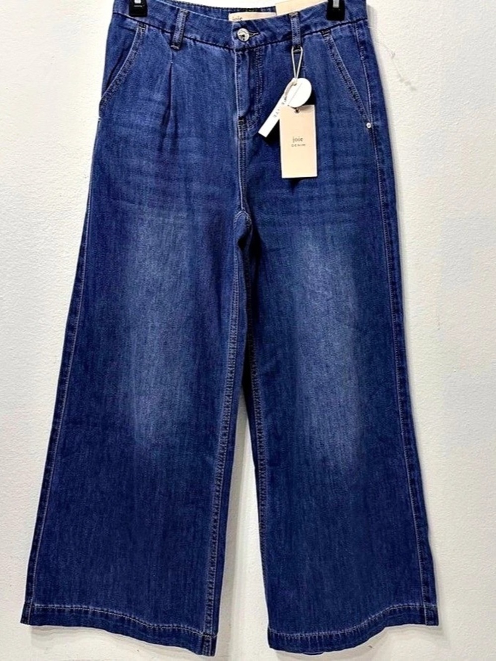 Joi Oleander Mid Rise Wide Leg Jeans Blue Size  12 Petite NWT
